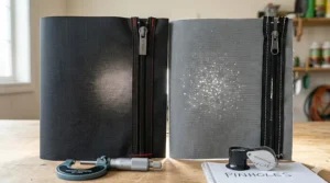 Graphic illustration comparing the fabric density and light-proofing of a budget vs premium grow tent.