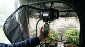 Measuring operational sound output in a 6 inch inline fan vs 8 inch for 4x8 tent noise comparison test