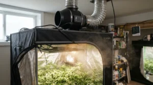 AC Infinity Cloudline 4 inch for closet grow tent exhaust system pulling hot air out