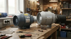 Comparing the AC Infinity Cloudline 4 inch noise level against traditional exhaust fans