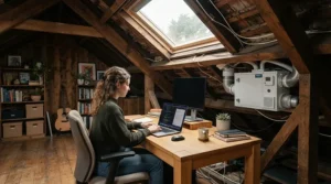 Assessing the Vivosun 4 inch fan noise level in a converted attic hobby room