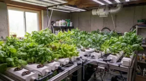 An advanced hydroponic growing system utilizing a Vivosun 4 inch fan with speed controller for ventilation.