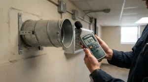 Vivosun 4 inch inline fan review for grow tent noise level measurement using a decibel meter