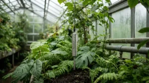 Environmental sensors connected for the AC Infinity Cloudline 6 inch vs Terrabloom 6 inch moisture management test.